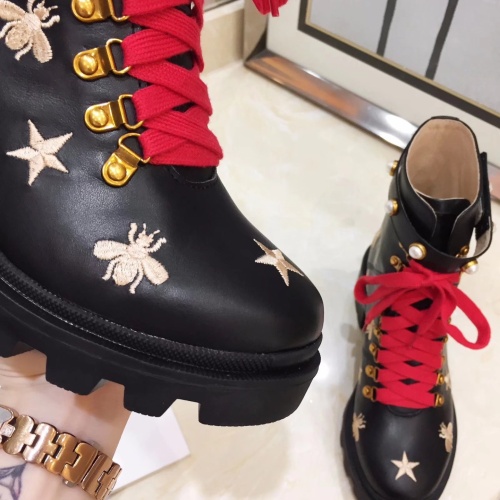 Cheap Gucci Boots For Women #1245442 Replica Wholesale [$100.00 USD] [ITEM#1245442] on Replica Gucci Boots