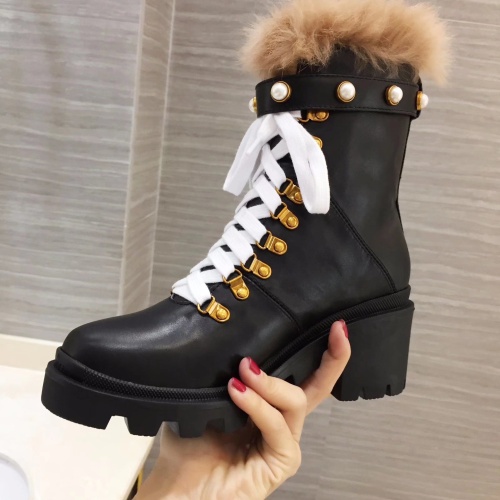 Cheap Gucci Boots For Women #1245443 Replica Wholesale [$100.00 USD] [ITEM#1245443] on Replica Gucci Boots