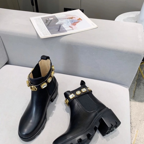 Cheap Gucci Boots For Women #1245444 Replica Wholesale [$98.00 USD] [ITEM#1245444] on Replica Gucci Boots