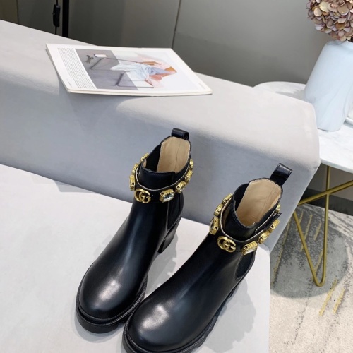 Cheap Gucci Boots For Women #1245444 Replica Wholesale [$98.00 USD] [ITEM#1245444] on Replica Gucci Boots