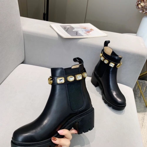 Cheap Gucci Boots For Women #1245444 Replica Wholesale [$98.00 USD] [ITEM#1245444] on Replica Gucci Boots