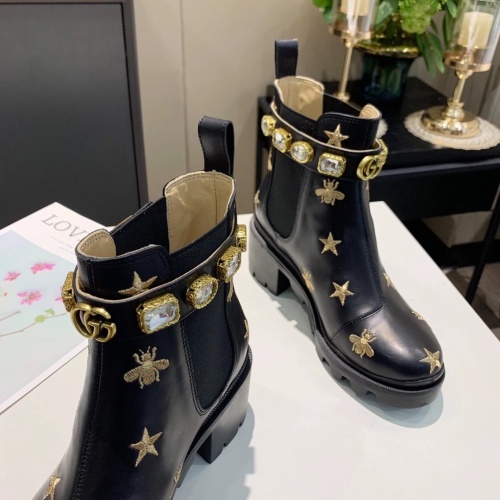 Cheap Gucci Boots For Women #1245448 Replica Wholesale [$100.00 USD] [ITEM#1245448] on Replica Gucci Boots