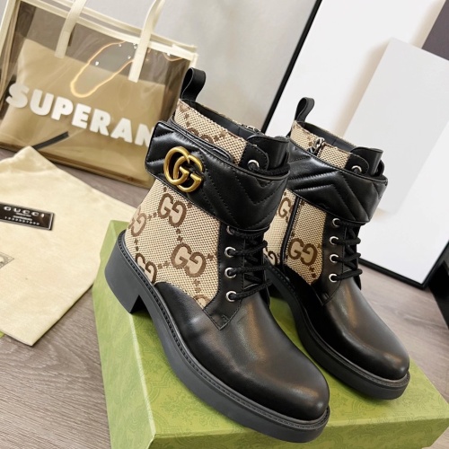 Cheap Gucci Boots For Women #1245459 Replica Wholesale [$102.00 USD] [ITEM#1245459] on Replica Gucci Boots