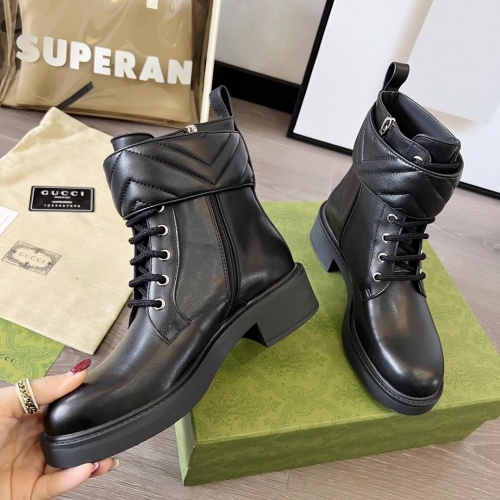 Cheap Gucci Boots For Women #1245460 Replica Wholesale [$102.00 USD] [ITEM#1245460] on Replica Gucci Boots