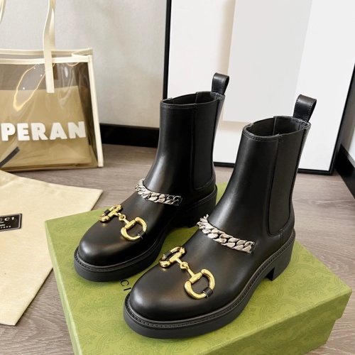 Cheap Gucci Boots For Women #1245461 Replica Wholesale [$102.00 USD] [ITEM#1245461] on Replica Gucci Boots