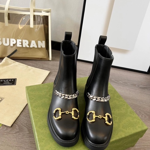 Cheap Gucci Boots For Women #1245461 Replica Wholesale [$102.00 USD] [ITEM#1245461] on Replica Gucci Boots