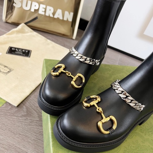 Cheap Gucci Boots For Women #1245461 Replica Wholesale [$102.00 USD] [ITEM#1245461] on Replica Gucci Boots