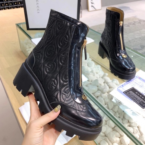 Cheap Gucci Boots For Women #1245462 Replica Wholesale [$102.00 USD] [ITEM#1245462] on Replica Gucci Boots