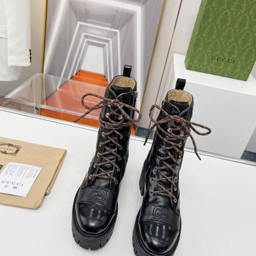 Cheap Gucci Boots For Women #1245465 Replica Wholesale [$118.00 USD] [ITEM#1245465] on Replica Gucci Boots