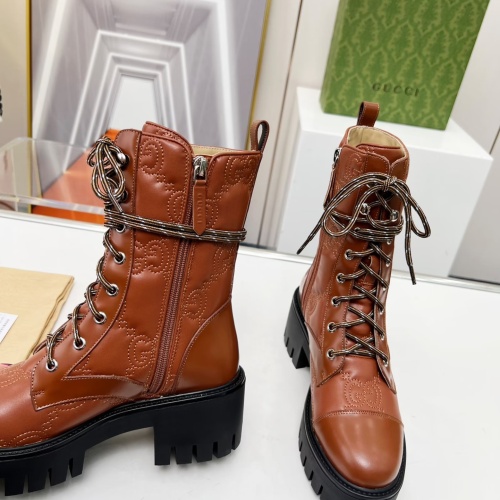 Cheap Gucci Boots For Women #1245466 Replica Wholesale [$118.00 USD] [ITEM#1245466] on Replica Gucci Boots