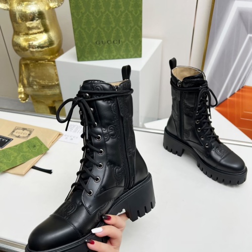 Cheap Gucci Boots For Women #1245467 Replica Wholesale [$118.00 USD] [ITEM#1245467] on Replica Gucci Boots