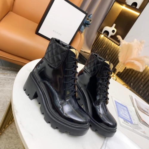 Cheap Gucci Boots For Women #1245471 Replica Wholesale [$102.00 USD] [ITEM#1245471] on Replica Gucci Boots