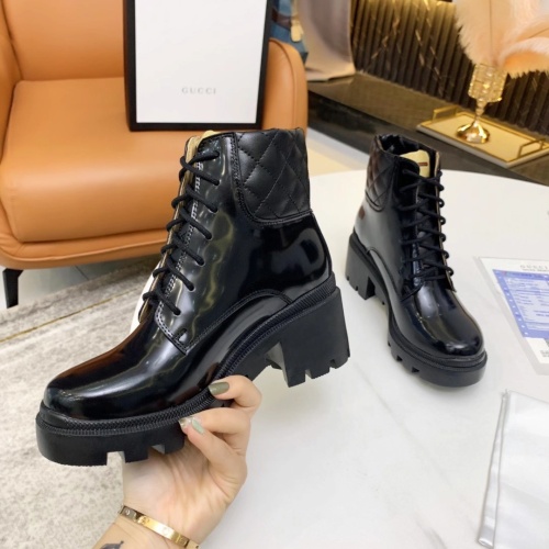 Cheap Gucci Boots For Women #1245471 Replica Wholesale [$102.00 USD] [ITEM#1245471] on Replica Gucci Boots