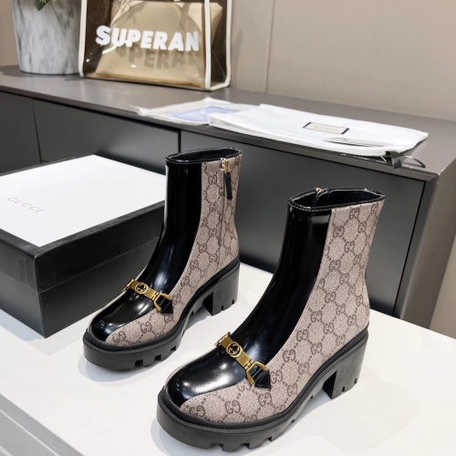 Cheap Gucci Boots For Women #1245472 Replica Wholesale [$102.00 USD] [ITEM#1245472] on Replica Gucci Boots