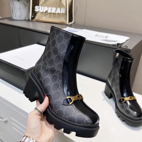 Cheap Gucci Boots For Women #1245474 Replica Wholesale [$102.00 USD] [ITEM#1245474] on Replica Gucci Boots