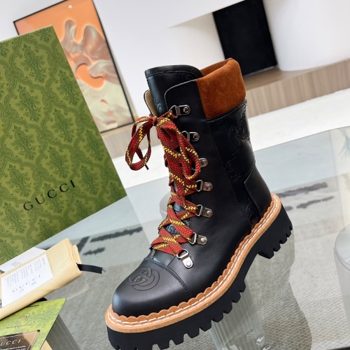 Cheap Gucci Boots For Women #1245493 Replica Wholesale [$122.00 USD] [ITEM#1245493] on Replica Gucci Boots