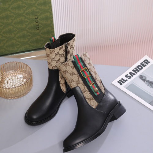 Cheap Gucci Boots For Women #1245495 Replica Wholesale [$100.00 USD] [ITEM#1245495] on Replica Gucci Boots