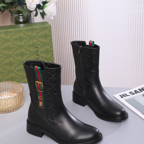 Cheap Gucci Boots For Women #1245497 Replica Wholesale [$100.00 USD] [ITEM#1245497] on Replica Gucci Boots