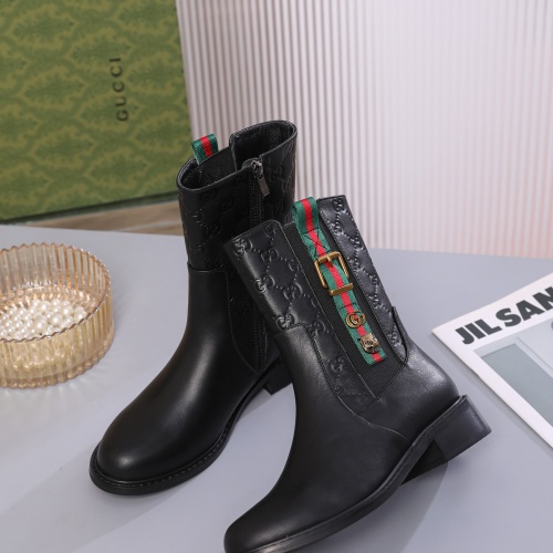 Cheap Gucci Boots For Women #1245497 Replica Wholesale [$100.00 USD] [ITEM#1245497] on Replica Gucci Boots