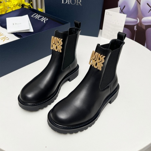 Cheap Christian Dior Boots For Women #1245519 Replica Wholesale [$105.00 USD] [ITEM#1245519] on Replica Christian Dior Boots