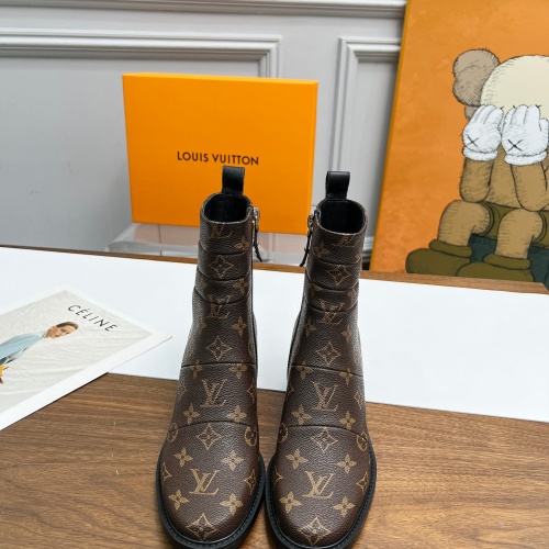 Cheap Louis Vuitton Boots For Women #1245553 Replica Wholesale [$108.00 USD] [ITEM#1245553] on Replica Louis Vuitton Boots