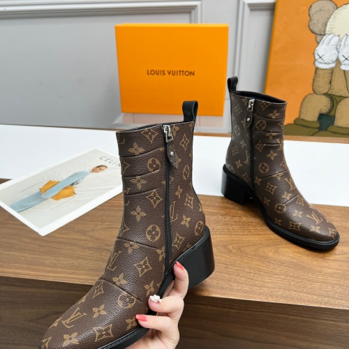 Cheap Louis Vuitton Boots For Women #1245553 Replica Wholesale [$108.00 USD] [ITEM#1245553] on Replica Louis Vuitton Boots