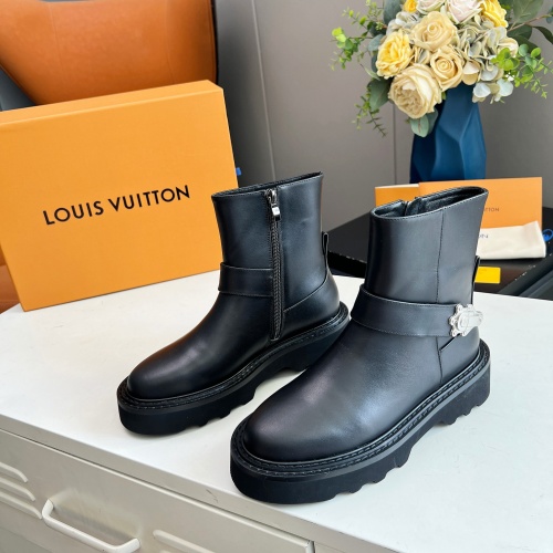 Cheap Louis Vuitton Boots For Women #1245556 Replica Wholesale [$102.00 USD] [ITEM#1245556] on Replica Louis Vuitton Boots