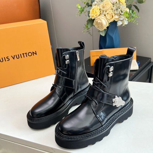 Cheap Louis Vuitton Boots For Women #1245559 Replica Wholesale [$102.00 USD] [ITEM#1245559] on Replica Louis Vuitton Boots