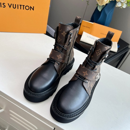 Cheap Louis Vuitton Boots For Women #1245560 Replica Wholesale [$102.00 USD] [ITEM#1245560] on Replica Louis Vuitton Boots