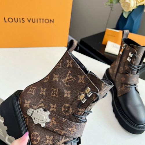 Cheap Louis Vuitton Boots For Women #1245560 Replica Wholesale [$102.00 USD] [ITEM#1245560] on Replica Louis Vuitton Boots