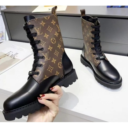 Cheap Louis Vuitton Boots For Women #1245561 Replica Wholesale [$105.00 USD] [ITEM#1245561] on Replica Louis Vuitton Boots