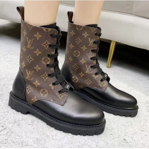 Cheap Louis Vuitton Boots For Women #1245561 Replica Wholesale [$105.00 USD] [ITEM#1245561] on Replica Louis Vuitton Boots