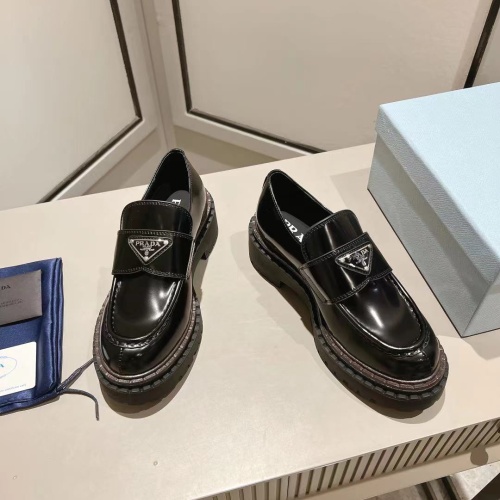 Cheap Prada Leather Shoes For Women #1245568 Replica Wholesale [$108.00 USD] [ITEM#1245568] on Replica Prada Leather Shoes