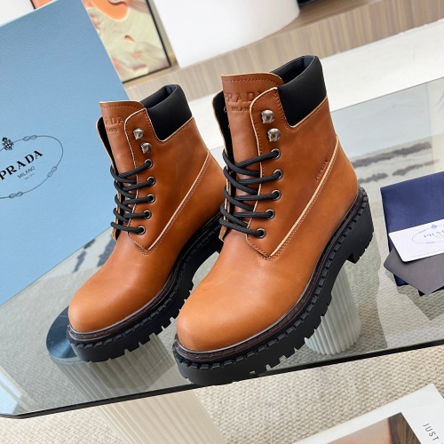 Cheap Prada Boots For Women #1245573 Replica Wholesale [$125.00 USD] [ITEM#1245573] on Replica Prada Boots