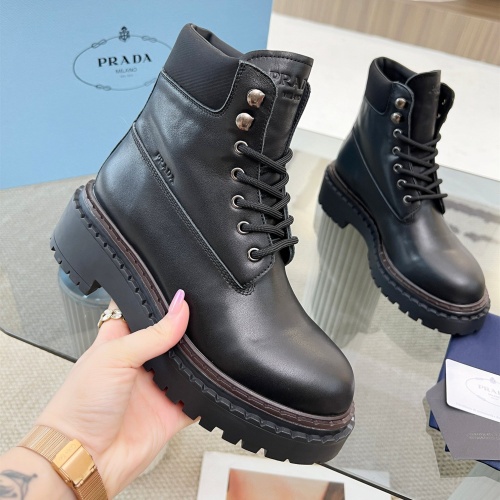 Cheap Prada Boots For Women #1245575 Replica Wholesale [$125.00 USD] [ITEM#1245575] on Replica Prada Boots