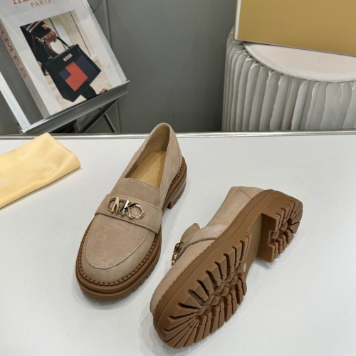 Cheap Michael Kors Leather Shoes For Women #1245580 Replica Wholesale [$96.00 USD] [ITEM#1245580] on Replica Michael Kors Leather Shoes