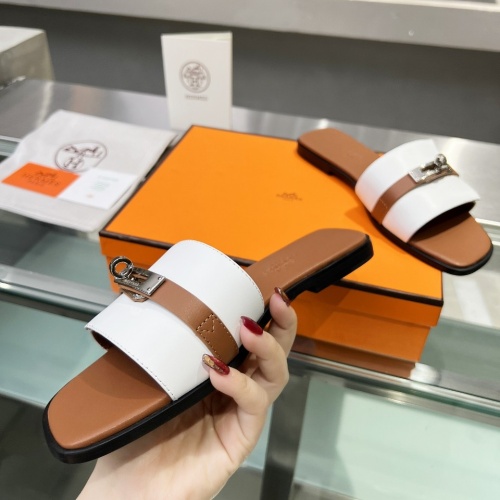 Cheap Hermes Slippers For Women #1245715 Replica Wholesale [$82.00 USD] [ITEM#1245715] on Replica Hermes Slippers