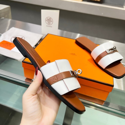 Cheap Hermes Slippers For Women #1245715 Replica Wholesale [$82.00 USD] [ITEM#1245715] on Replica Hermes Slippers