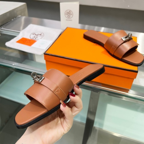 Cheap Hermes Slippers For Women #1245725 Replica Wholesale [$82.00 USD] [ITEM#1245725] on Replica Hermes Slippers