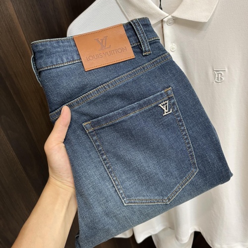 Cheap Louis Vuitton LV Jeans For Men #1245743 Replica Wholesale [$85.00 USD] [ITEM#1245743] on Replica Louis Vuitton LV Jeans