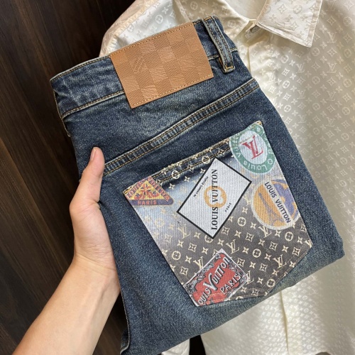 Cheap Louis Vuitton LV Jeans For Men #1245758 Replica Wholesale [$96.00 USD] [ITEM#1245758] on Replica Louis Vuitton LV Jeans