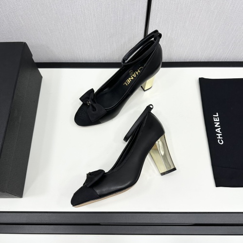 Cheap Chanel High-Heeled Shoes For Women #1245789 Replica Wholesale [$108.00 USD] [ITEM#1245789] on Replica Chanel High-Heeled Shoes