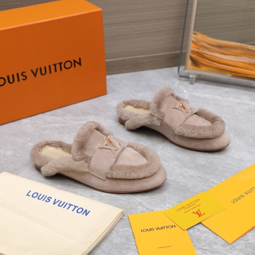 Cheap Louis Vuitton Slippers For Women #1245803 Replica Wholesale [$115.00 USD] [ITEM#1245803] on Replica Louis Vuitton Slippers