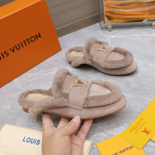 Cheap Louis Vuitton Slippers For Women #1245803 Replica Wholesale [$115.00 USD] [ITEM#1245803] on Replica Louis Vuitton Slippers