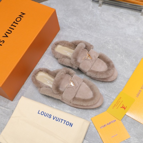 Cheap Louis Vuitton Slippers For Women #1245803 Replica Wholesale [$115.00 USD] [ITEM#1245803] on Replica Louis Vuitton Slippers