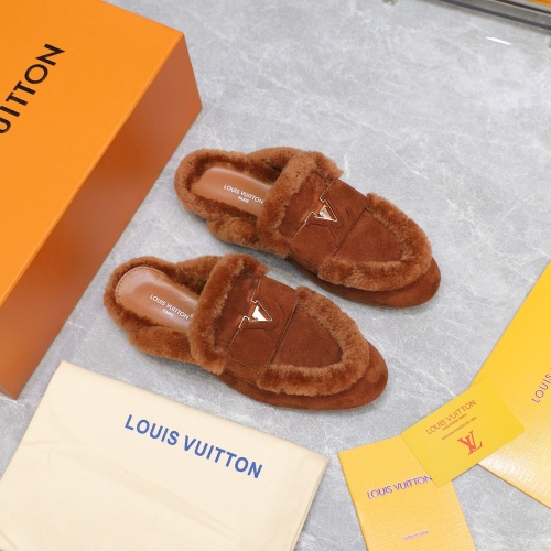 Cheap Louis Vuitton Slippers For Women #1245808 Replica Wholesale [$115.00 USD] [ITEM#1245808] on Replica Louis Vuitton Slippers