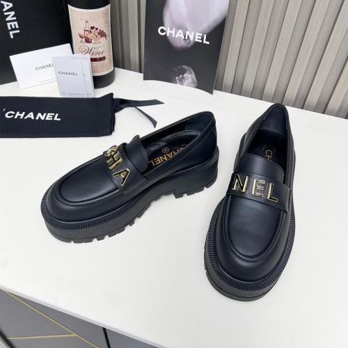 Cheap Chanel Leather Shoes For Women #1245832 Replica Wholesale [$108.00 USD] [ITEM#1245832] on Replica Chanel Leather Shoes