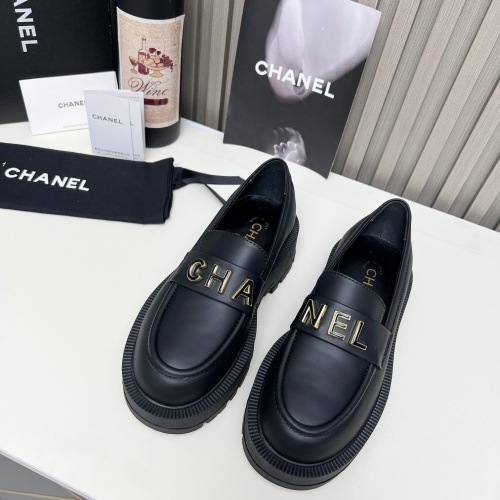 Cheap Chanel Leather Shoes For Women #1245832 Replica Wholesale [$108.00 USD] [ITEM#1245832] on Replica Chanel Leather Shoes