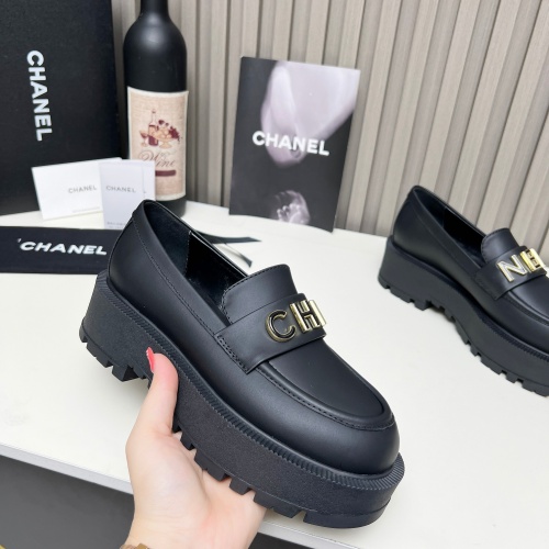 Cheap Chanel Leather Shoes For Women #1245832 Replica Wholesale [$108.00 USD] [ITEM#1245832] on Replica Chanel Leather Shoes