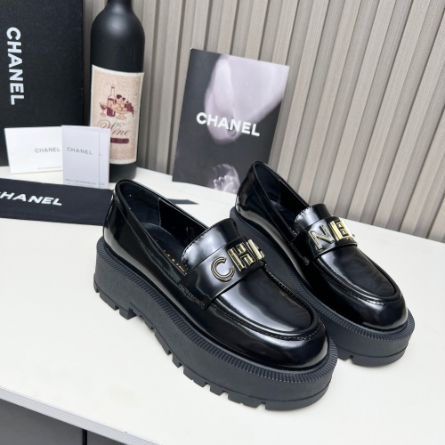 Cheap Chanel Leather Shoes For Women #1245835 Replica Wholesale [$108.00 USD] [ITEM#1245835] on Replica Chanel Leather Shoes